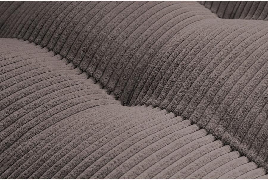 Trends by HG Hoekbank Landau L-vorm in cordstof met metalen voet - Foto 3