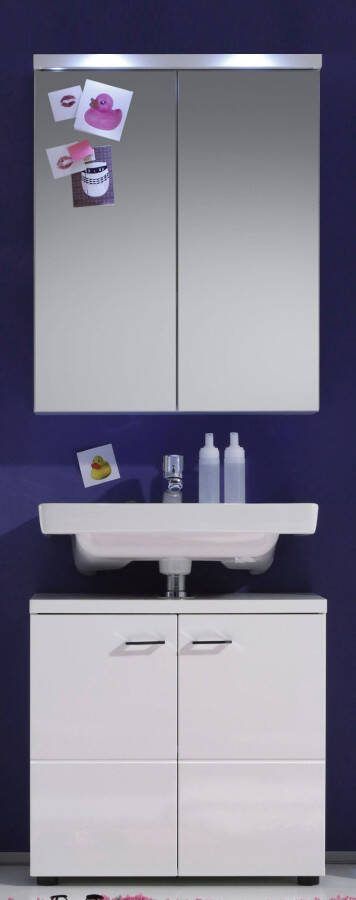 Trendteam smart living Badmeubelcombinatie Nightlife wit hoogglans 2-delig 65 x 185 cm - Foto 8