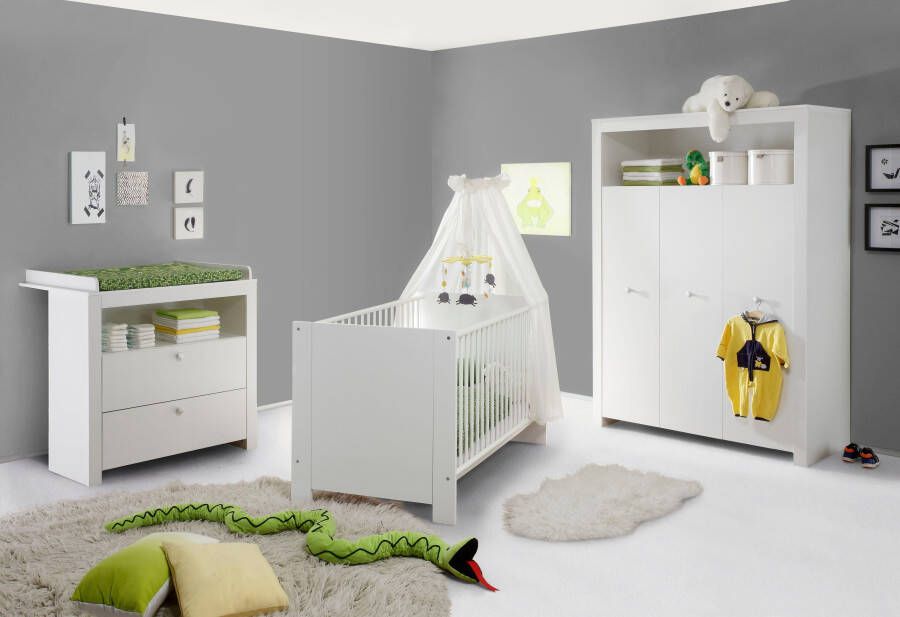 Trendteam Complete babykamerset Olivia Bed + commode + 3-deurs kast (set 3-delig)