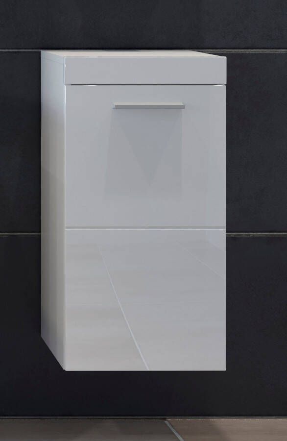 Trendteam smart living Devon hangkast wandkast 35 x 68 x 33 cm wit hoogglans wit met veel opbergruimte - Foto 2