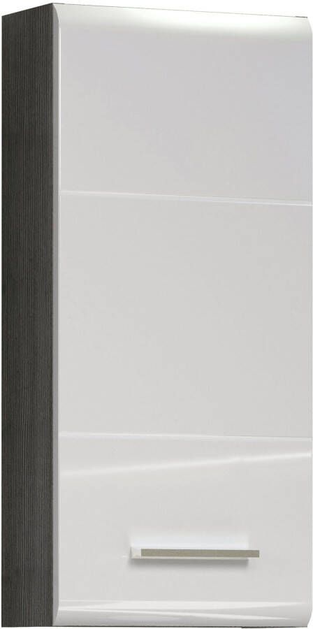 Trendteam smart living Hangkast wandkast hout front: wit hoogglans corpus: wit 35 x 75 x 16 cm