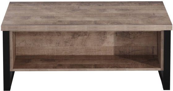 Trendteam Salontafel Emile mat donkerbruine echt-hout-look ca. 110 cm breedte eiken tabak (1 stuk) - Foto 2