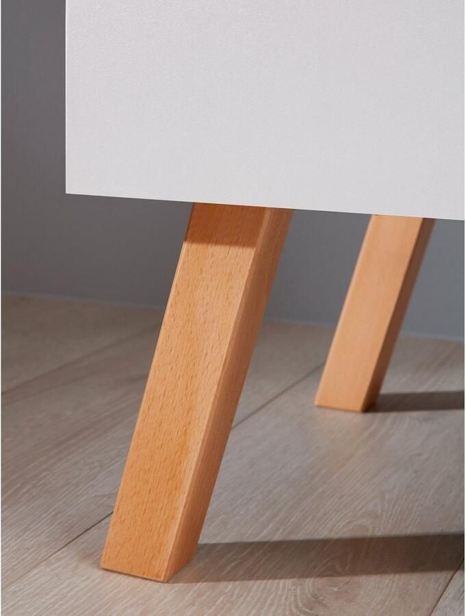 Trendteam MatsBaby kinder kleerkast 3 deuren 1 lade wit - Foto 4