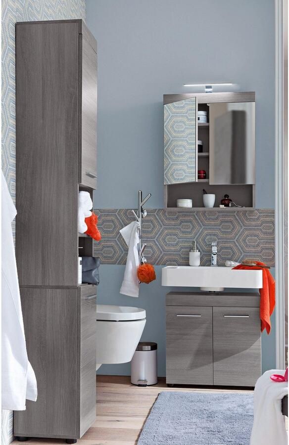 Trendteam Led-spiegellamp Lengte 30 cm LED badkamer opbouwlamp met koud licht Met multibox - Foto 6