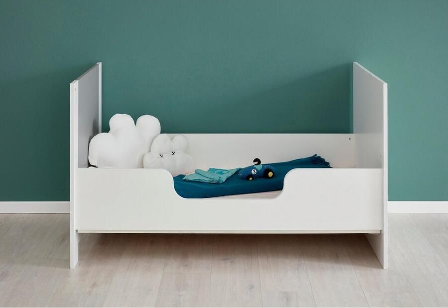 Trendteam smart living trendteam babykamer bedzijkanten voor ombouw naar ledikant Ronja 140 x 27 x 2 cm in wit met instaphulp