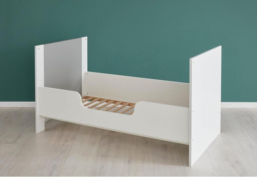 Trendteam smart living trendteam babykamer bedzijkanten voor ombouw naar ledikant Ronja 140 x 27 x 2 cm in wit met instaphulp - Foto 2