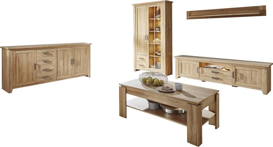 Trendteam Wandrek Canyon Wandplank wandbord breedte 167 cm hoogte 23 cm bruin mat - Foto 2