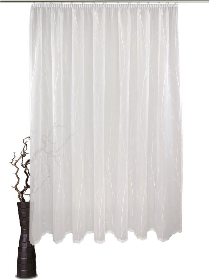 VHG Gordijn Ariadne Jacquard geweven gordijn wit (1 stuk) - Foto 8