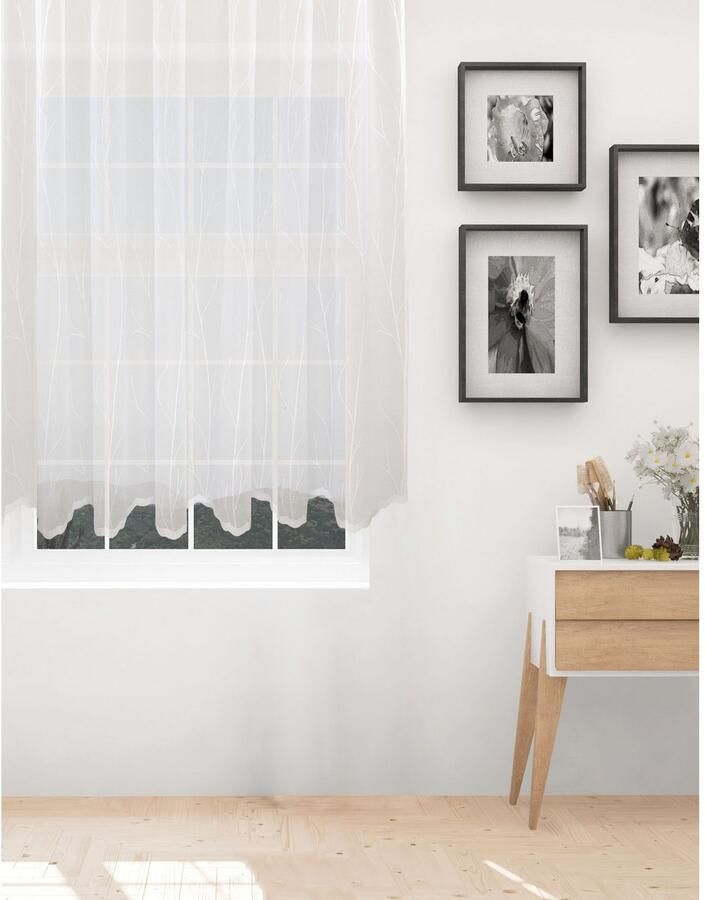 VHG Gordijn Ariadne Jacquard geweven gordijn wit (1 stuk) - Foto 2