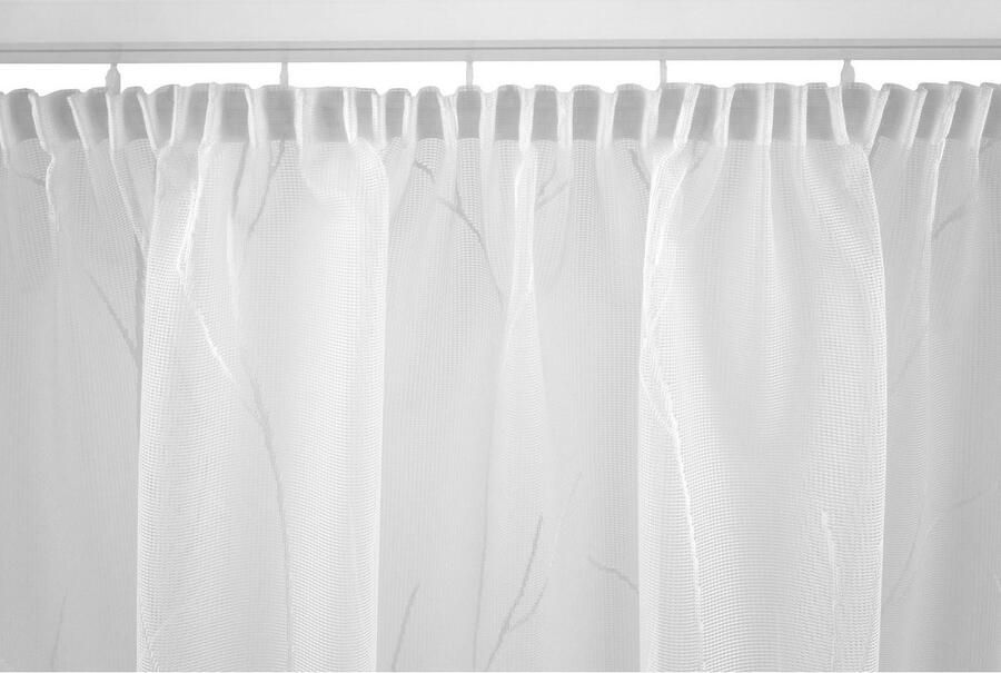 VHG Gordijn Ariadne Jacquard geweven gordijn wit (1 stuk) - Foto 6