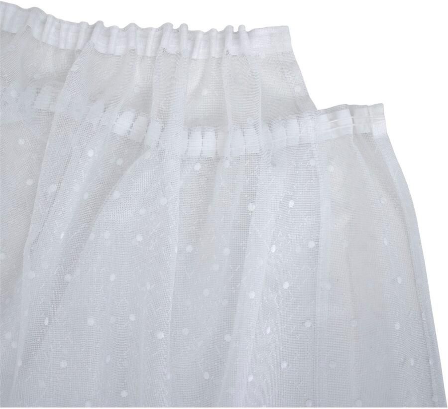 VHG Gordijn Layla Jacquard geweven gordijn wit (1 stuk) - Foto 2