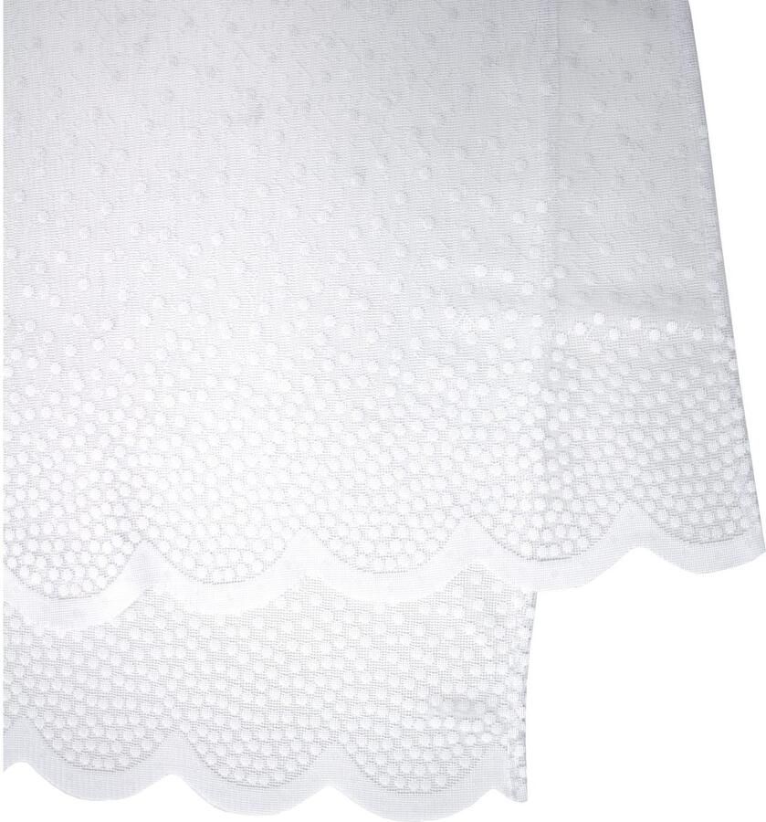 VHG Gordijn Layla Jacquard geweven gordijn wit (1 stuk)