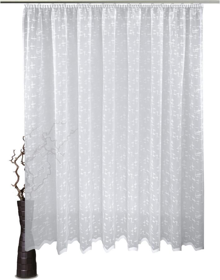 VHG Gordijn Mandy Jacquard geweven gordijn wit (1 stuk) - Foto 8