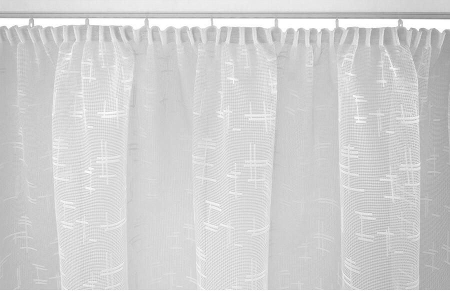 VHG Gordijn Mandy Jacquard geweven gordijn wit (1 stuk) - Foto 7