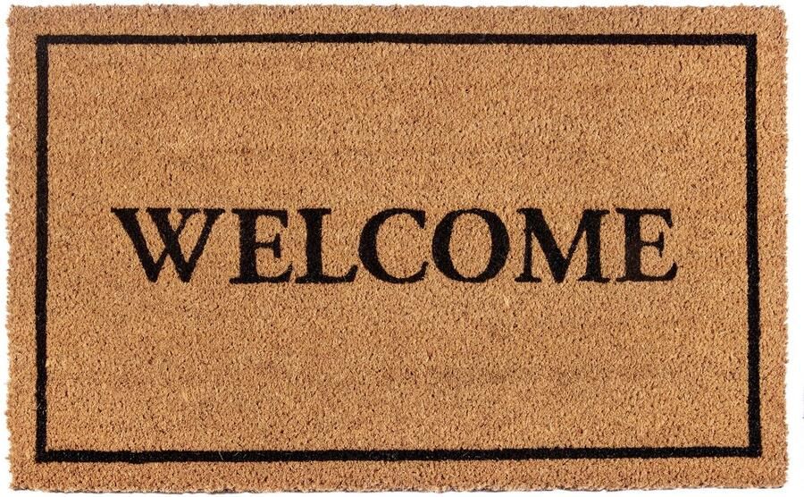 Villeroy & Boch 1856 Kokosmat voor binnen en beschutte buitenruimtes Antislip vuilvangermat natuurlijk Kokosmat Buiten Welkom Weerbestendig voor Hal Terras Entree 50x80cm - Foto 7