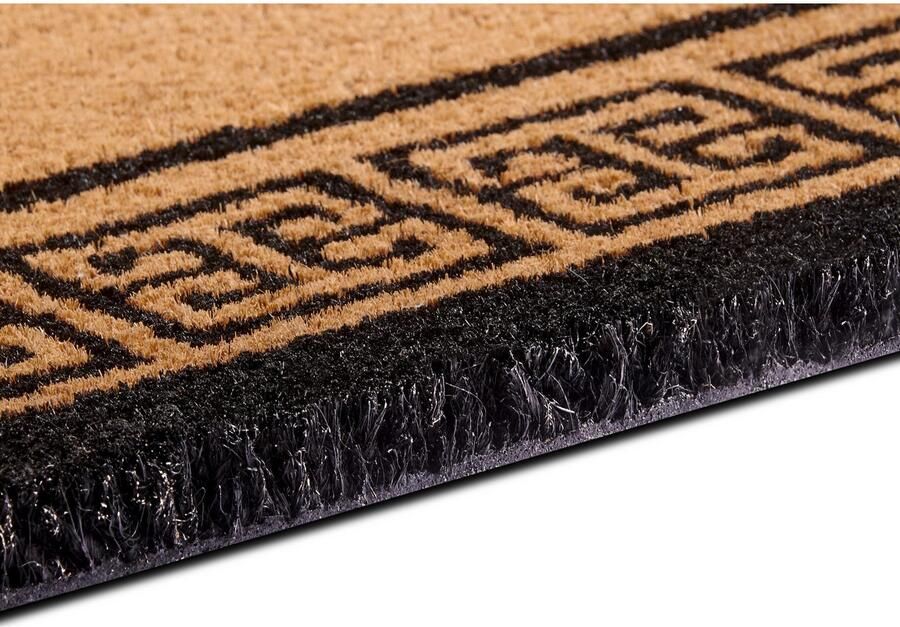 Villeroy & Boch 1856 Kokos Deurmat voor Binnen en Beschutte Buitenruimtes Antislip Vuilvanger Mat Natuurlijk Kokos Mat Buiten Ornament Weerbestendig voor Hal Terras Entree 50x80cm - Foto 6