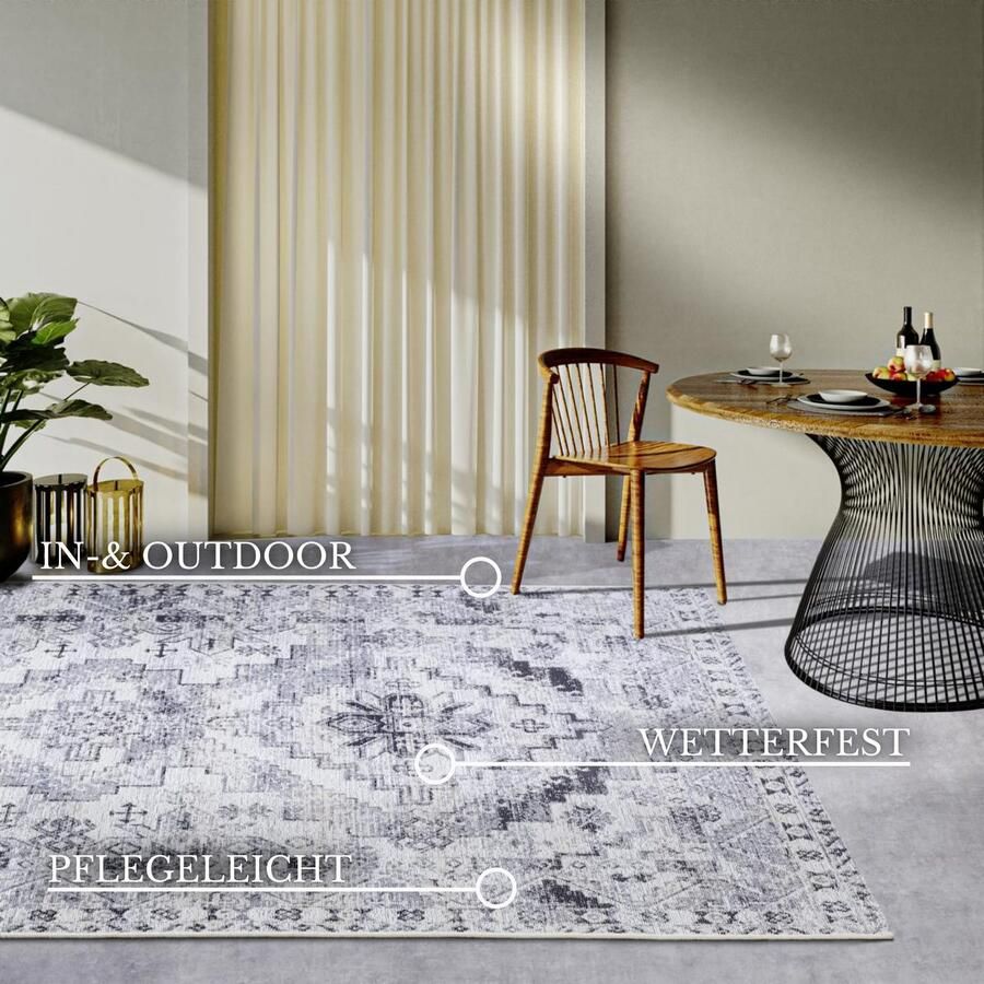 Villeroy & Boch Outdoorkleed Esther Buiten vlakweefsel weerbestendig balkon tuin klassiek terras - Foto 8