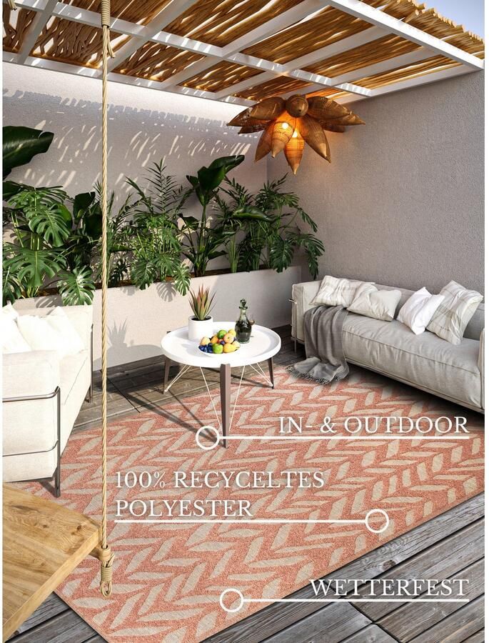 Villeroy & Boch Outdoorkleed Georgette In-& Outdoor Vlakweefsel weerbestendig Terras Balkon modern Trend - Foto 9