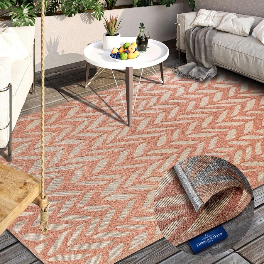 Villeroy & Boch Outdoorkleed Georgette In-& Outdoor Vlakweefsel weerbestendig Terras Balkon modern Trend