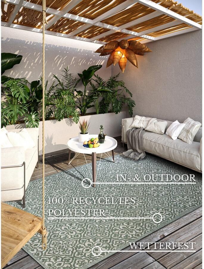 Villeroy & Boch Outdoorkleed Julie In-& Outdoor Vlakweefsel weerbestendig Terras Balkon modern Trend - Foto 9