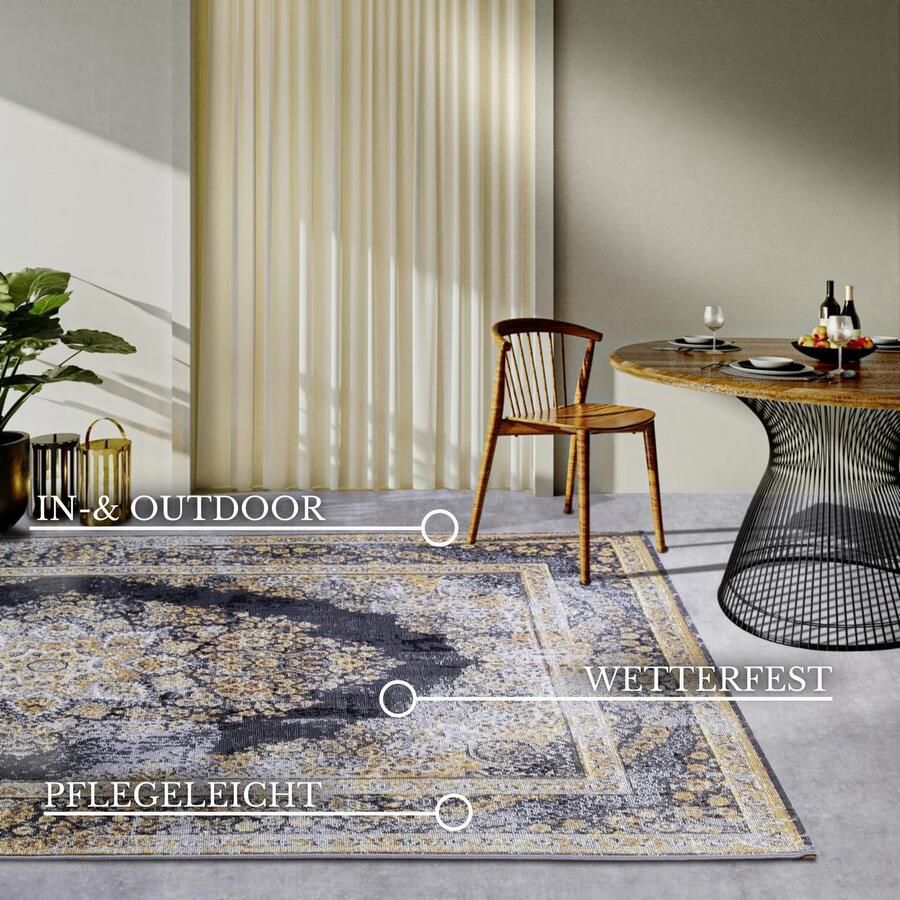 Villeroy & Boch Outdoorkleed Martha Buiten vlakweefsel weerbestendig balkon tuin klassiek terras - Foto 8