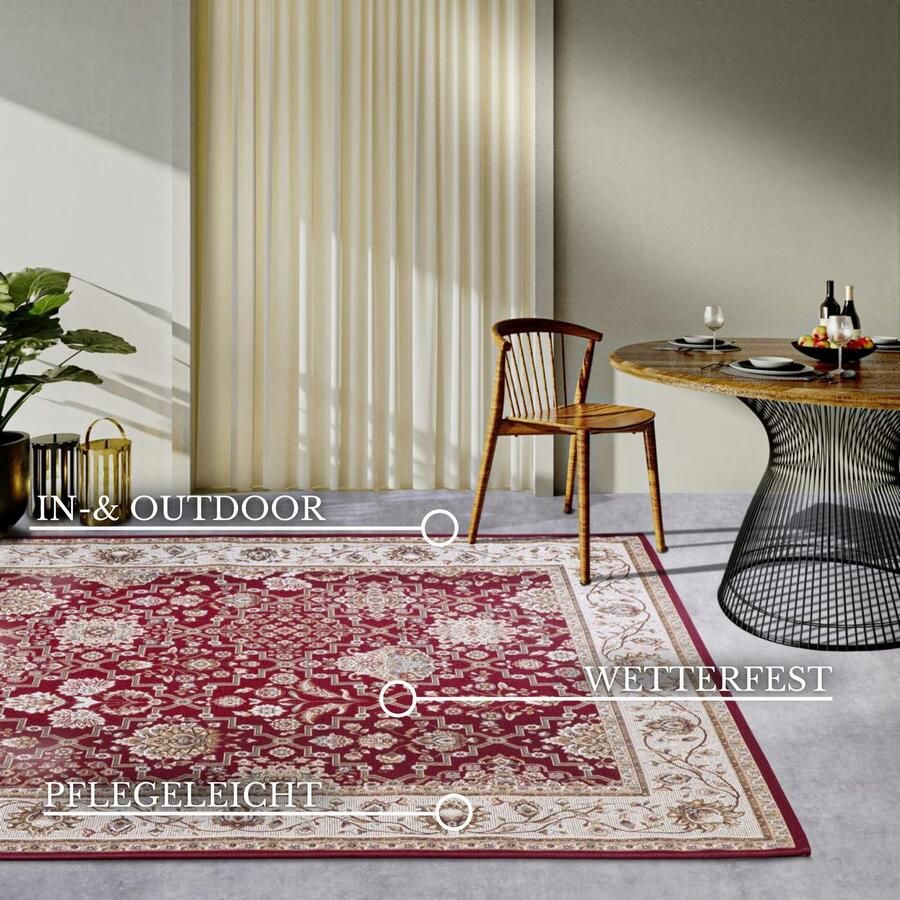 Villeroy & Boch Outdoorkleed Pierre Buiten vlakweefsel weerbestendig balkon tuin klassiek terras - Foto 8