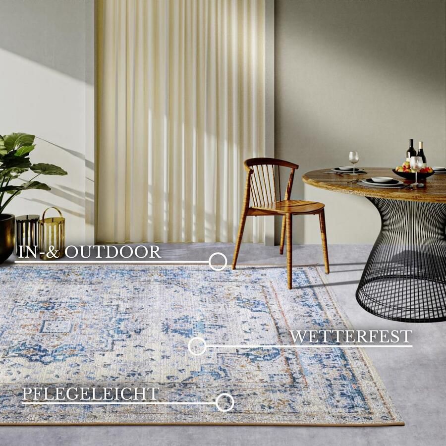 Villeroy & Boch Outdoorkleed Rene Buiten vlakweefsel weerbestendig balkon tuin klassiek terras - Foto 8