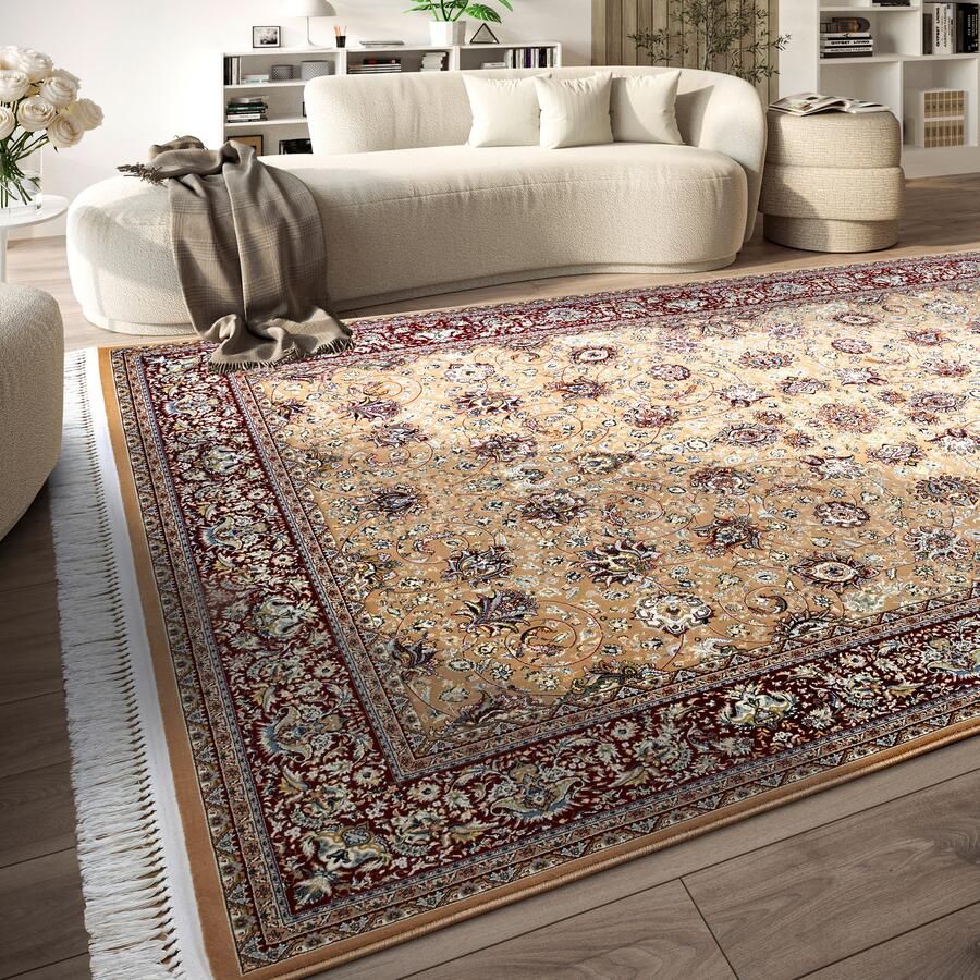 Villeroy & Boch Vloerkleed Alfred Oriëntaals franjes woonkamer slaapkamer klassiek kortpolig - Foto 2