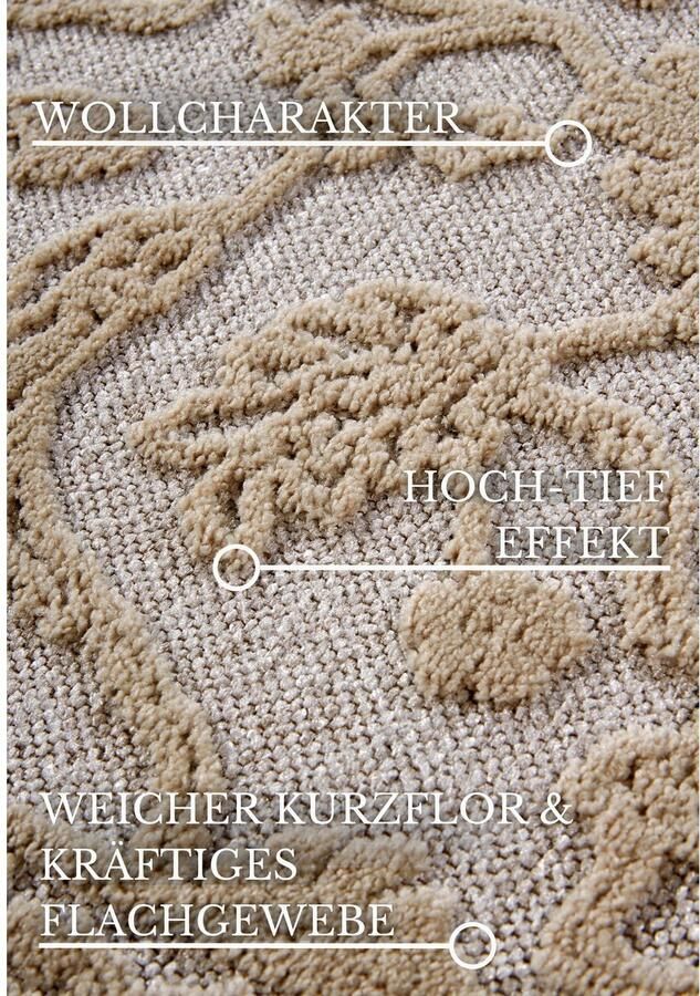 Villeroy & Boch Vloerkleed Ambroise Woonkamer slaapkamer modern hoog-laag effect gang - Foto 9