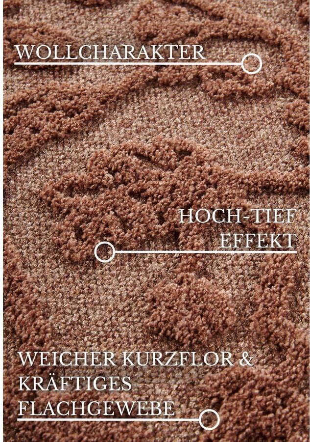 Villeroy & Boch Vloerkleed Ambroise Woonkamer slaapkamer modern hoog-laag effect gang - Foto 9