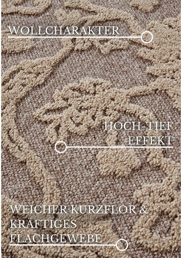 Villeroy & Boch Vloerkleed Ambroise Woonkamer slaapkamer modern hoog-laag effect gang - Foto 9