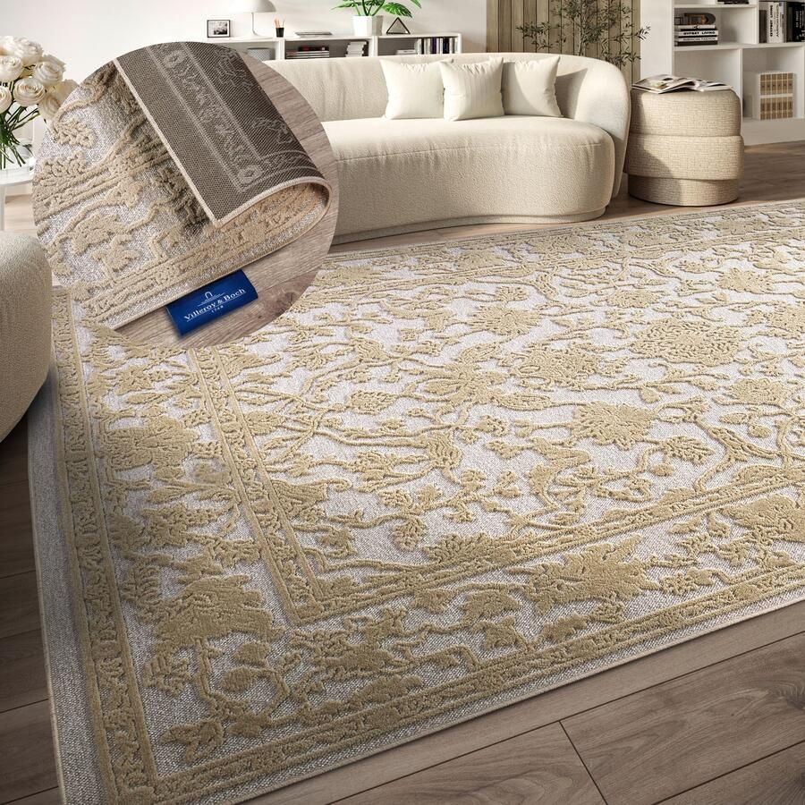 Villeroy & Boch Vloerkleed Ambroise Woonkamer slaapkamer modern hoog-laag effect gang - Foto 2