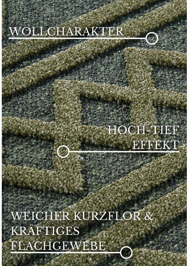 Villeroy & Boch Vloerkleed Catherine Woonkamer slaapkamer modern hoog-laag effect gang - Foto 9