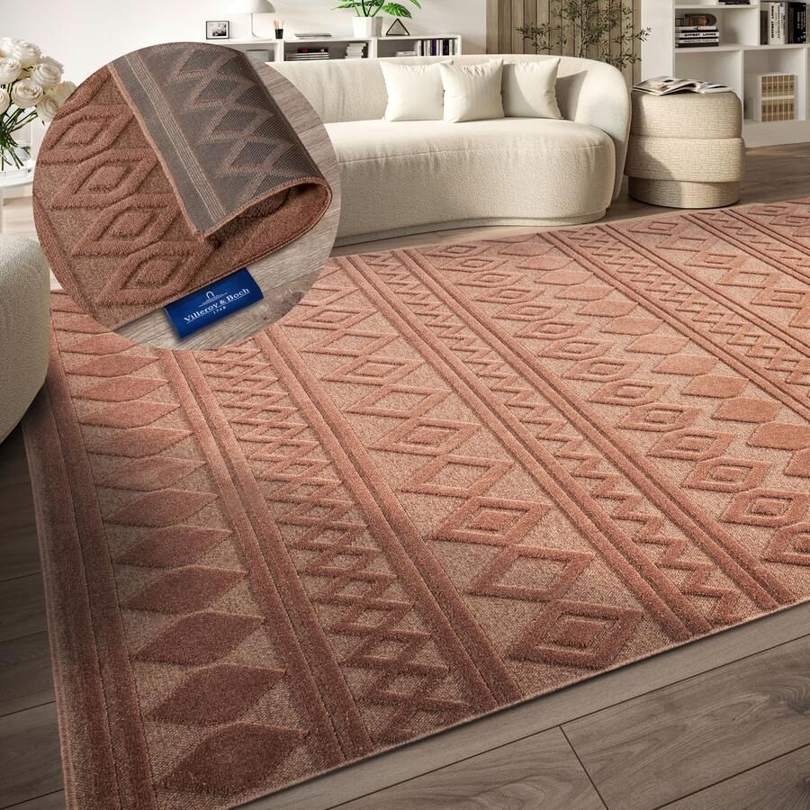 Villeroy & Boch Vloerkleed Catherine Woonkamer slaapkamer modern hoog-laag effect gang - Foto 2