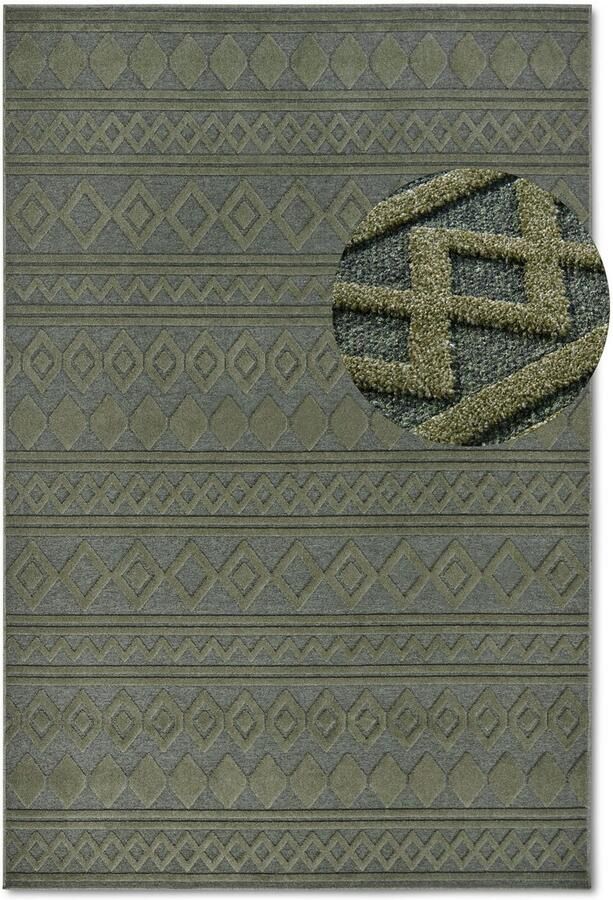 Villeroy & Boch Vloerkleed Catherine Woonkamer slaapkamer modern hoog-laag effect gang - Foto 7