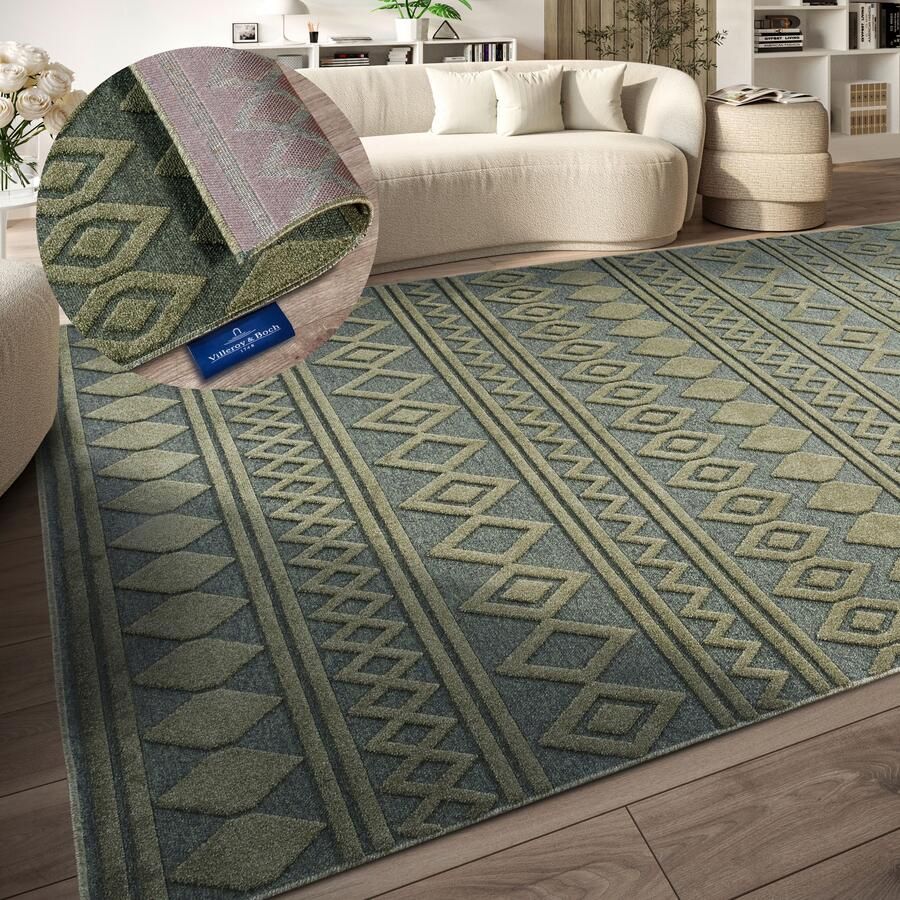 Villeroy & Boch Vloerkleed Catherine Woonkamer slaapkamer modern hoog-laag effect gang - Foto 2