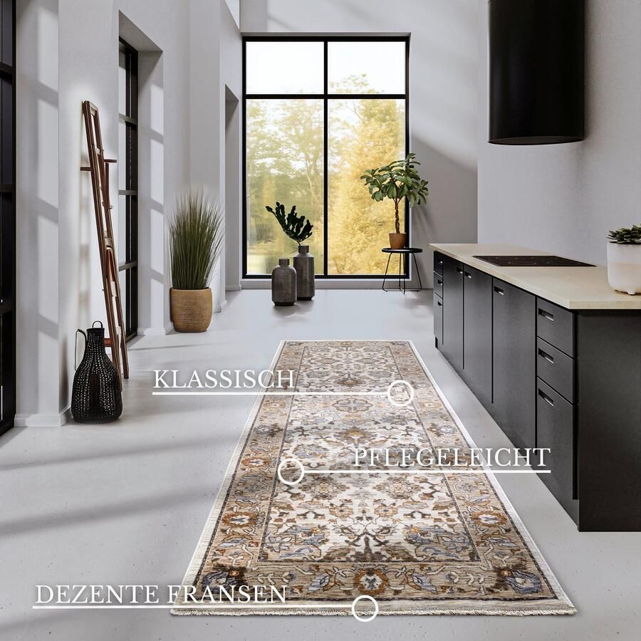 Villeroy & Boch Vloerkleed Egon Oosters franjes loper woonkamer slaapkamer klassiek - Foto 8