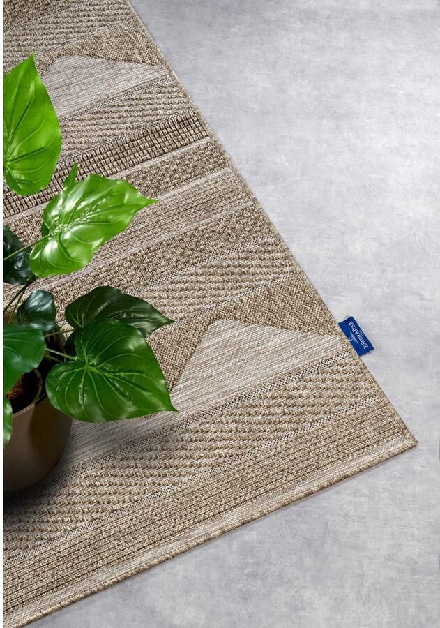 Villeroy & Boch Vloerkleed Elisabeth In-& Outdoor Vlakweefsel weerbestendig Terras Balkon natuurlijk modern - Foto 3