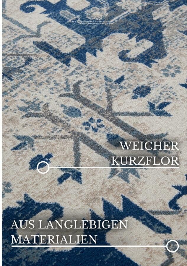 Villeroy & Boch Vloerkleed Emmanuel Loper oosters woonkamer slaapkamer klassiek kortpolig zacht - Foto 2