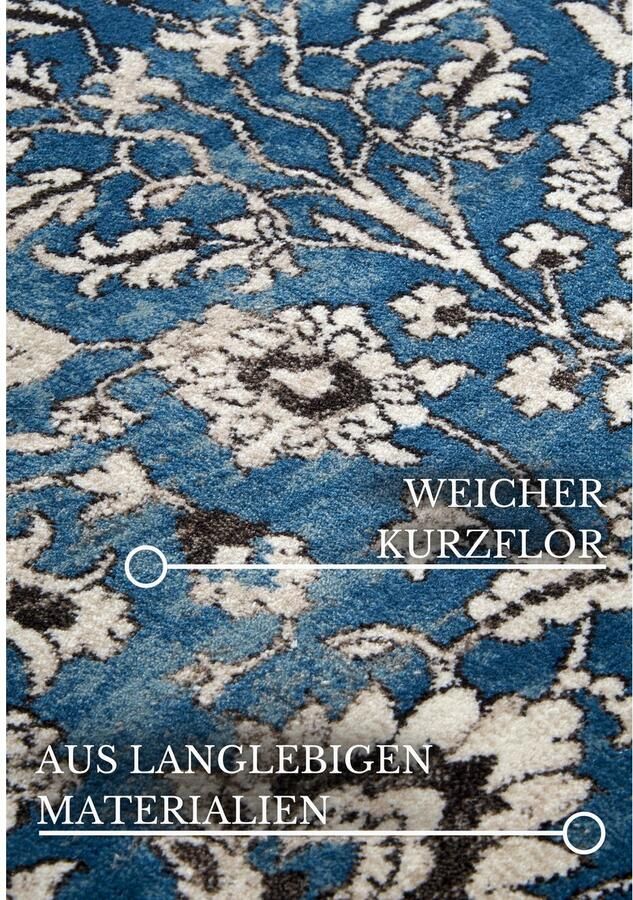 Villeroy & Boch Vloerkleed Ernest Loper oosters woonkamer slaapkamer klassiek kortpolig - Foto 3