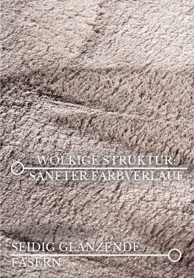 Villeroy & Boch Vloerkleed Leon Hoogpolig shaggy effen zacht glanzend konijnenvacht gevoel - Foto 3