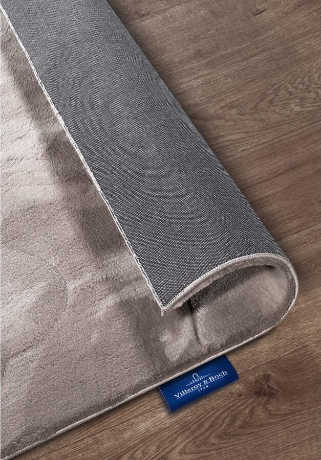 Villeroy & Boch Vloerkleed Leon Hoogpolig shaggy effen zacht glanzend konijnenvacht gevoel - Foto 4