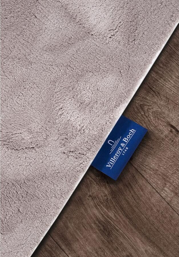 Villeroy & Boch Vloerkleed Leon Hoogpolig shaggy effen zacht glanzend konijnenvacht gevoel - Foto 6