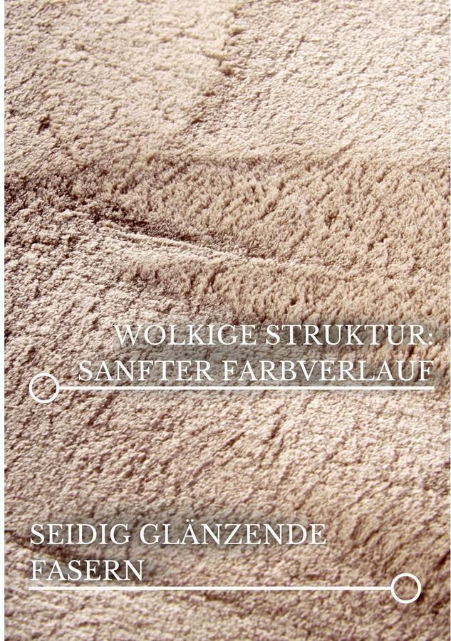 Villeroy & Boch Vloerkleed Leon Hoogpolig shaggy effen zacht glanzend konijnenvacht gevoel - Foto 2