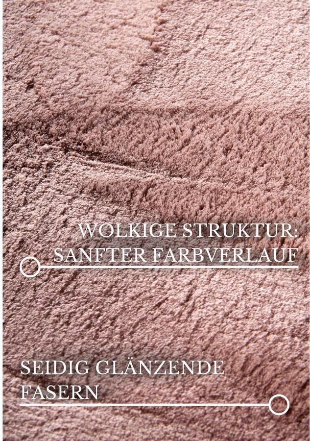 Villeroy & Boch Vloerkleed Leon Hoogpolig shaggy effen zacht glanzend konijnenvacht gevoel - Foto 3