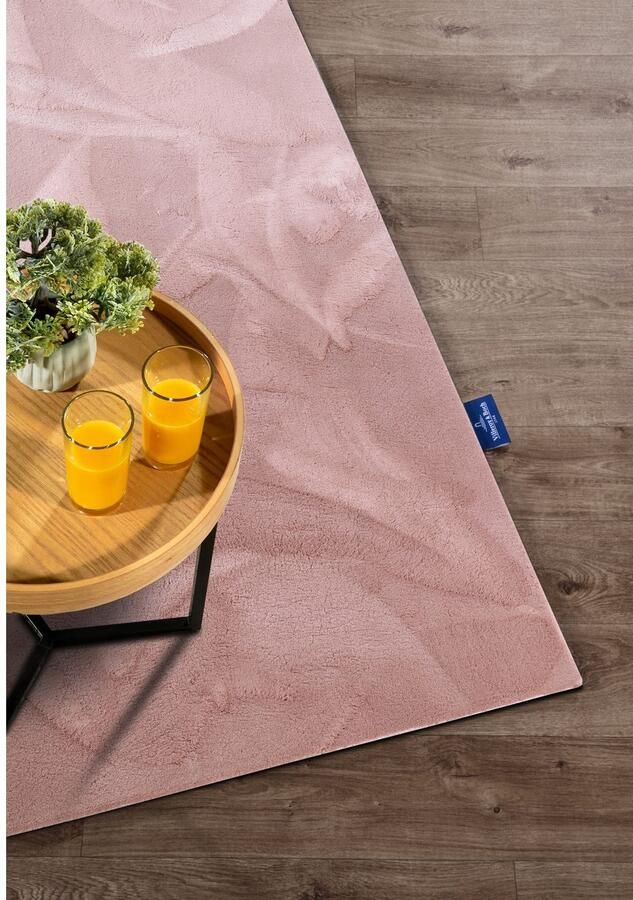 Villeroy & Boch Vloerkleed Leon Hoogpolig shaggy effen zacht glanzend konijnenvacht gevoel - Foto 4