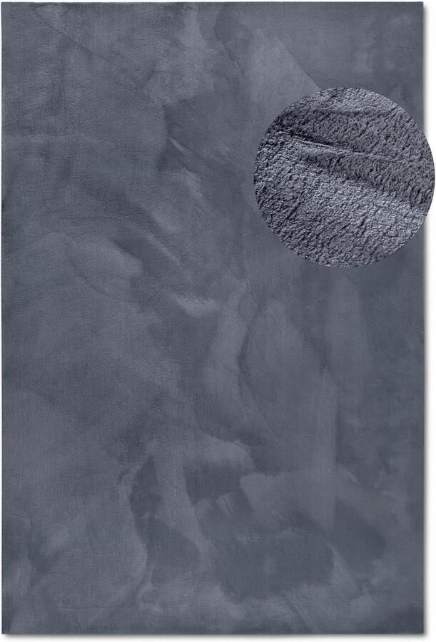 Villeroy & Boch Vloerkleed Leon Hoogpolig shaggy effen zacht glanzend konijnenvacht gevoel - Foto 7