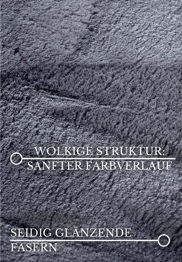 Villeroy & Boch Vloerkleed Leon Hoogpolig shaggy effen zacht glanzend konijnenvacht gevoel - Foto 3