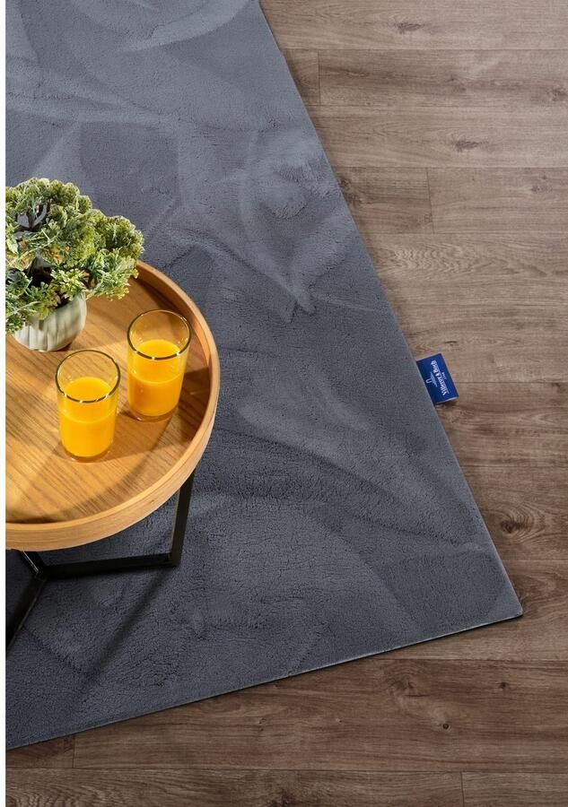 Villeroy & Boch Vloerkleed Leon Hoogpolig shaggy effen zacht glanzend konijnenvacht gevoel - Foto 2