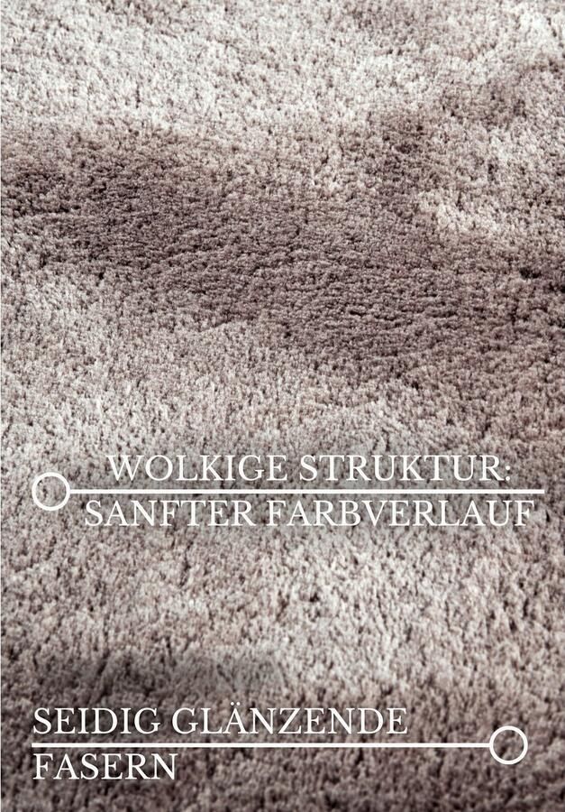 Villeroy & Boch Vloerkleed Leon Lange pool shaggy effen pluizig zacht glanzend modern effen - Foto 5